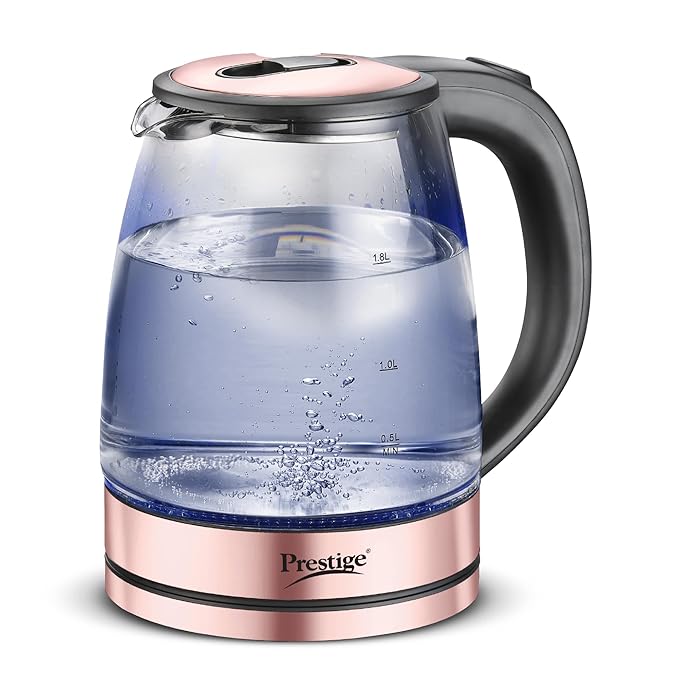 Prestige PKGB 1.8 Litre Electric Glass Kettle| LED Power Indicator